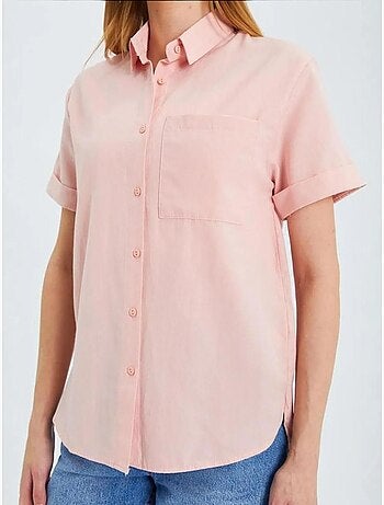 Chemise en popeline coupe slim avec poche mixray