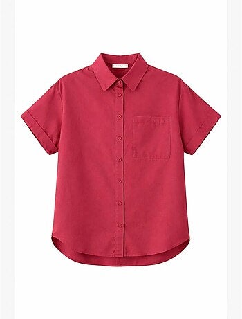 Chemise en popeline coupe slim avec poche mixray