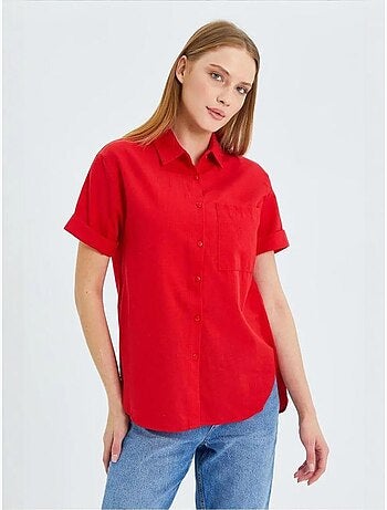 Chemise en popeline coupe slim avec poche mixray