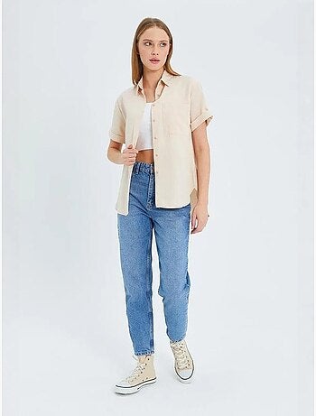 Chemise en popeline coupe slim avec poche mixray