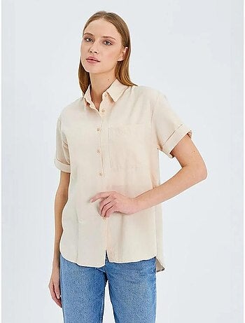 Chemise en popeline coupe slim avec poche mixray