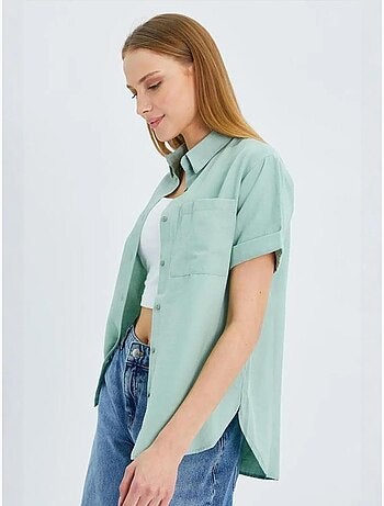 Chemise en popeline coupe slim avec poche mixray