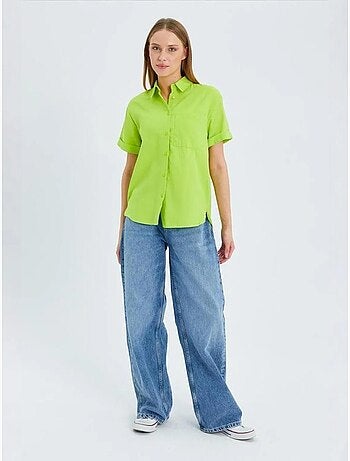 Chemise en popeline coupe slim avec poche mixray