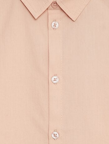 Chemise en popeline manches courtes