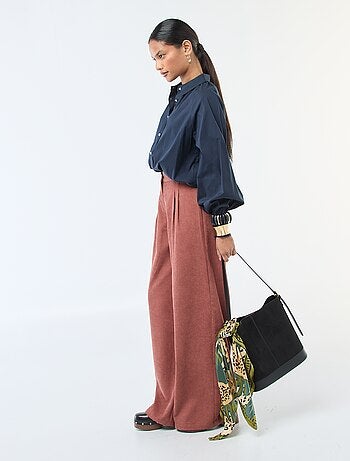 Chemise en popeline manches larges