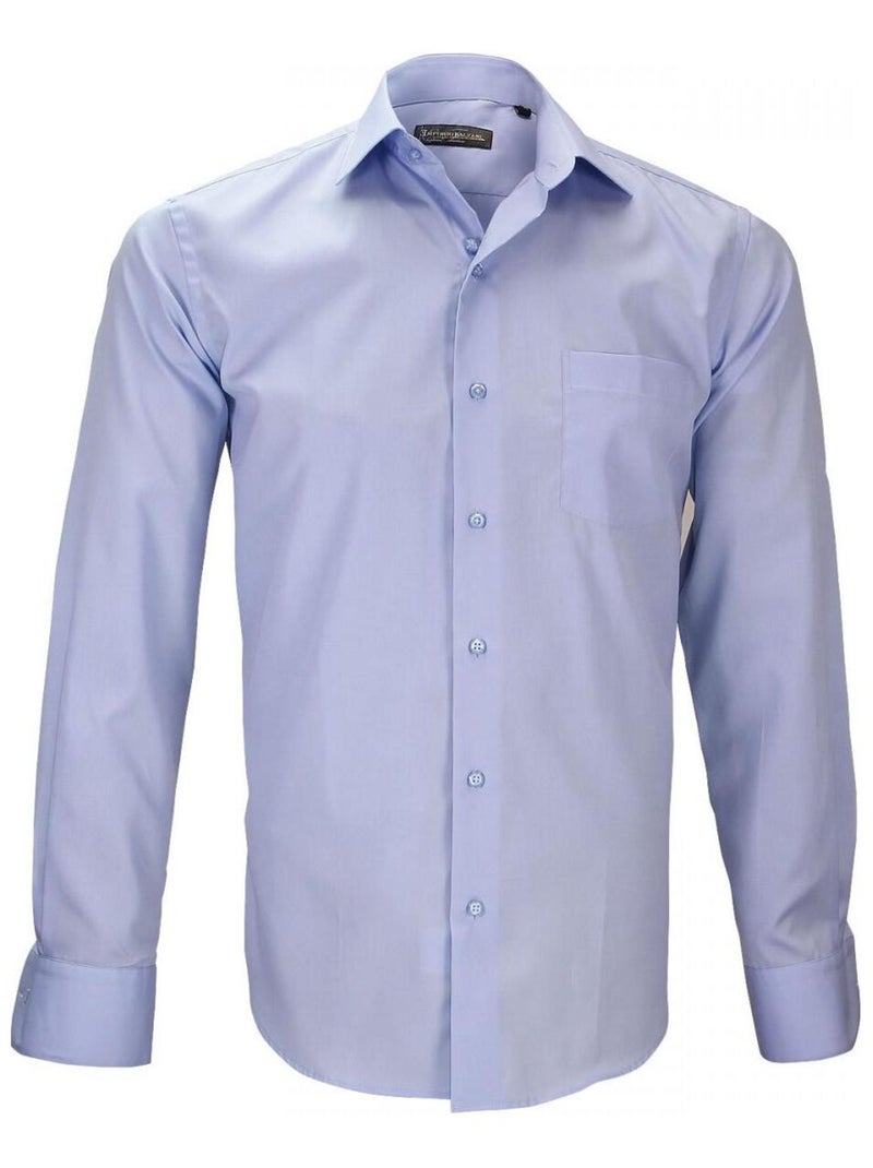 Chemise en popeline PALAZZO Bleu - Kiabi