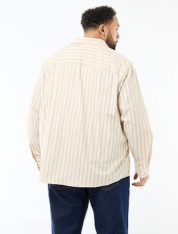 Chemise en popeline rayée