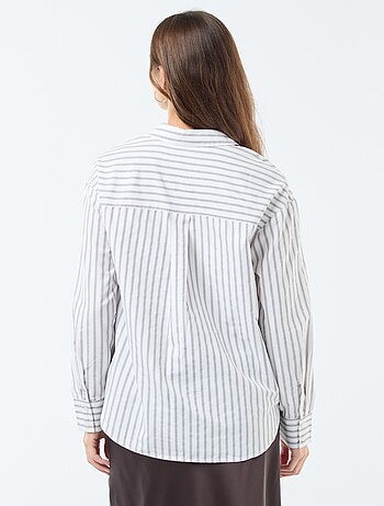 Chemise en popeline unie