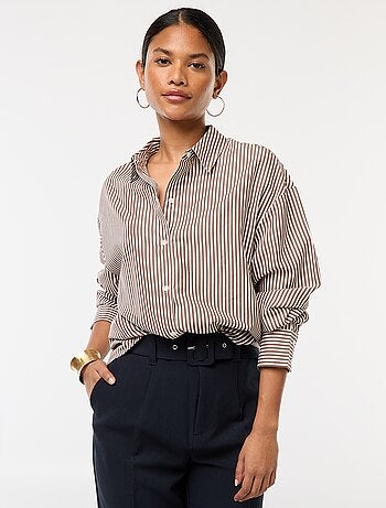 Chemise en popeline unie