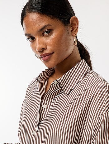 Chemise en popeline unie