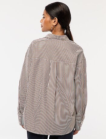 Chemise en popeline unie
