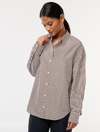 Chemise en popeline unie