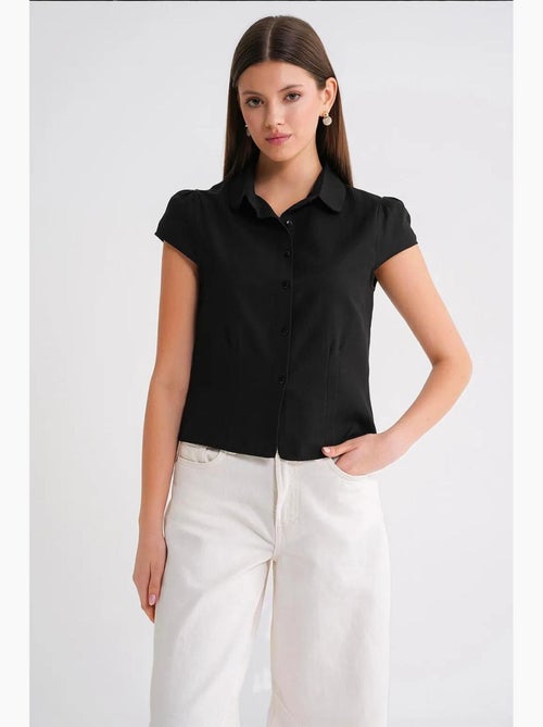 Chemise en popeline slim fit avec fermeture à boutons mixray - Kiabi Chemise en popeline slim fit avec fermeture à boutons mixray - Kiabi
