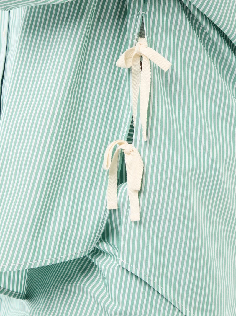 Chemise en popeline Vert - Kiabi
