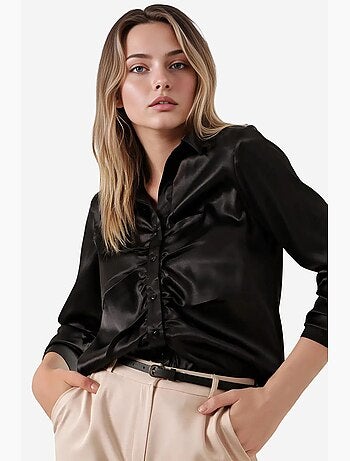 Chemise en satin froncé bdart
