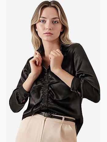 Chemise en satin froncé bdart