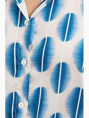 Chemise en satin tissé à boutons bdart