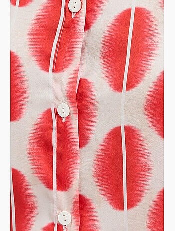 Chemise en satin tissé à boutons bdart