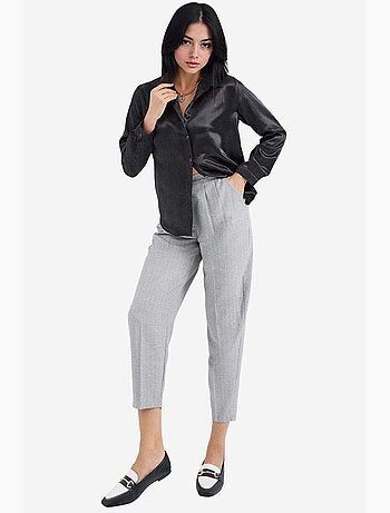 Chemise en satin tissé à boutons bdart
