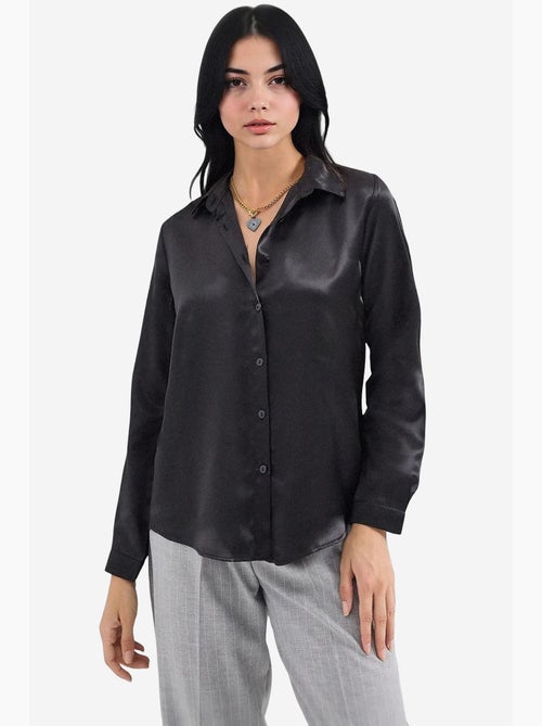 Chemise en satin tissé à boutons bdart - Kiabi Chemise en satin tissé à boutons bdart - Kiabi