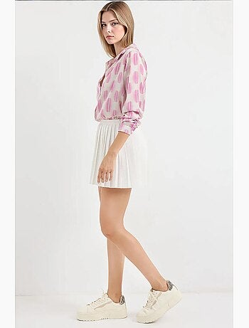 Chemise en satin tissé à boutons bdart