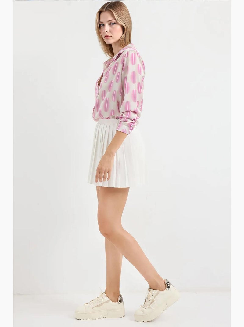 Chemise en satin tissé à boutons bdart Rose bonbon - Kiabi