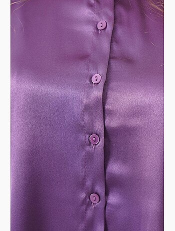 Chemise en satin tissé à boutons bdart