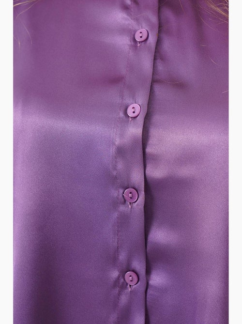 Chemise en satin tissé à boutons bdart - Kiabi Chemise en satin tissé à boutons bdart - Kiabi