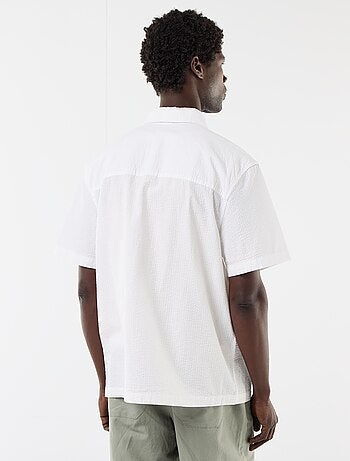 Chemise en seesucker à manches courtes