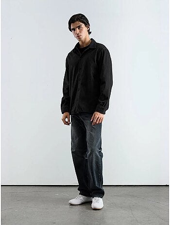 Chemise en suédine à manches longues pour homme giesto