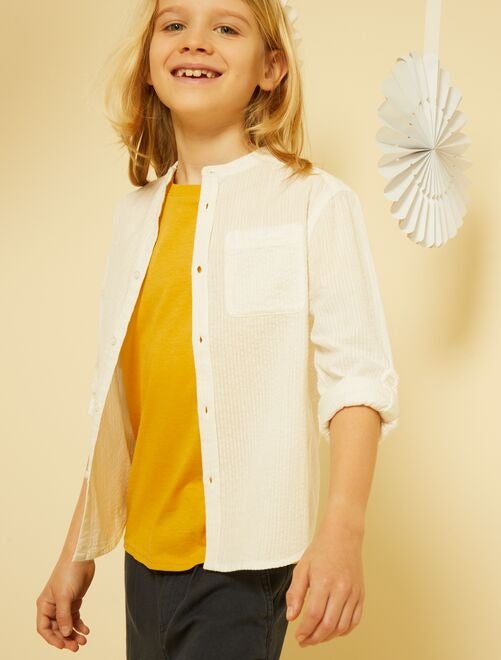 chemise garcon blanche