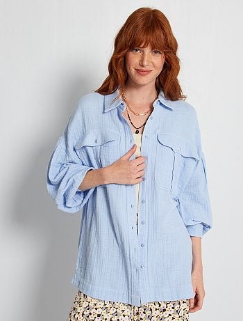 Chemise, chemisier Vêtements femme | bleu | Kiabi