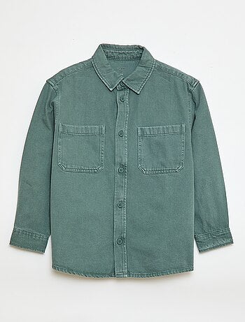 Chemise en twill avec 2 poches plaquées sur la poitrine