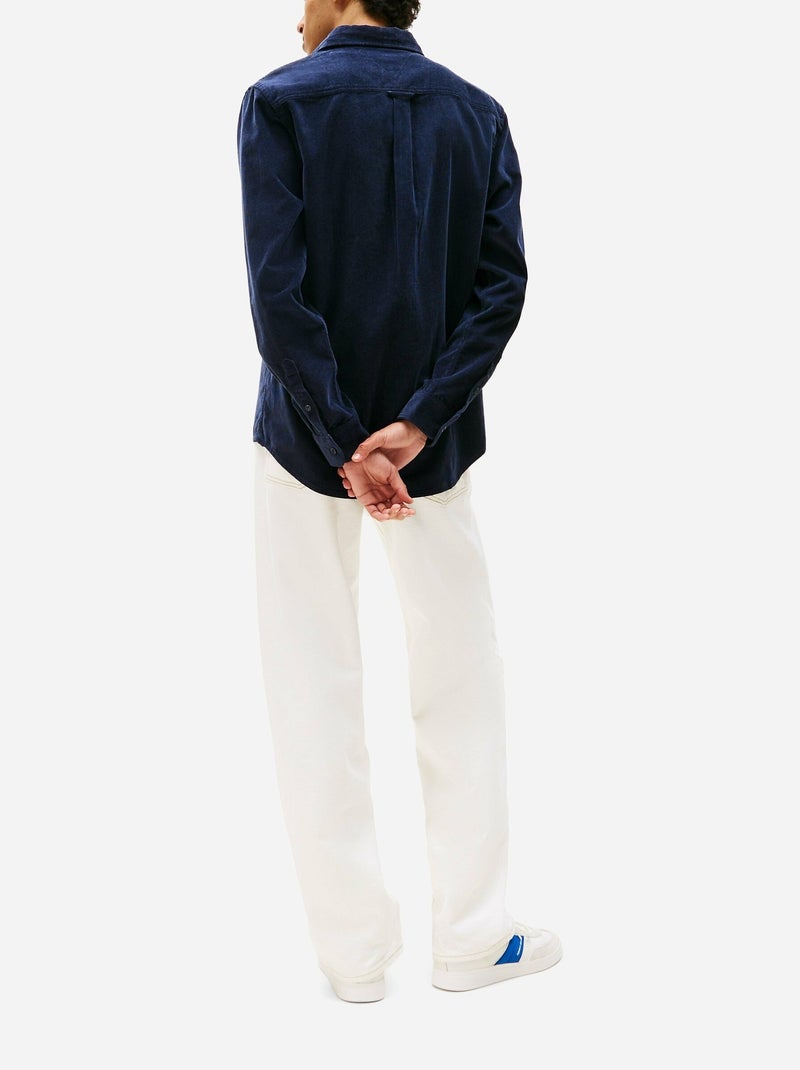 Chemise en velours côtelé - Tommy jeans Bleu - Kiabi