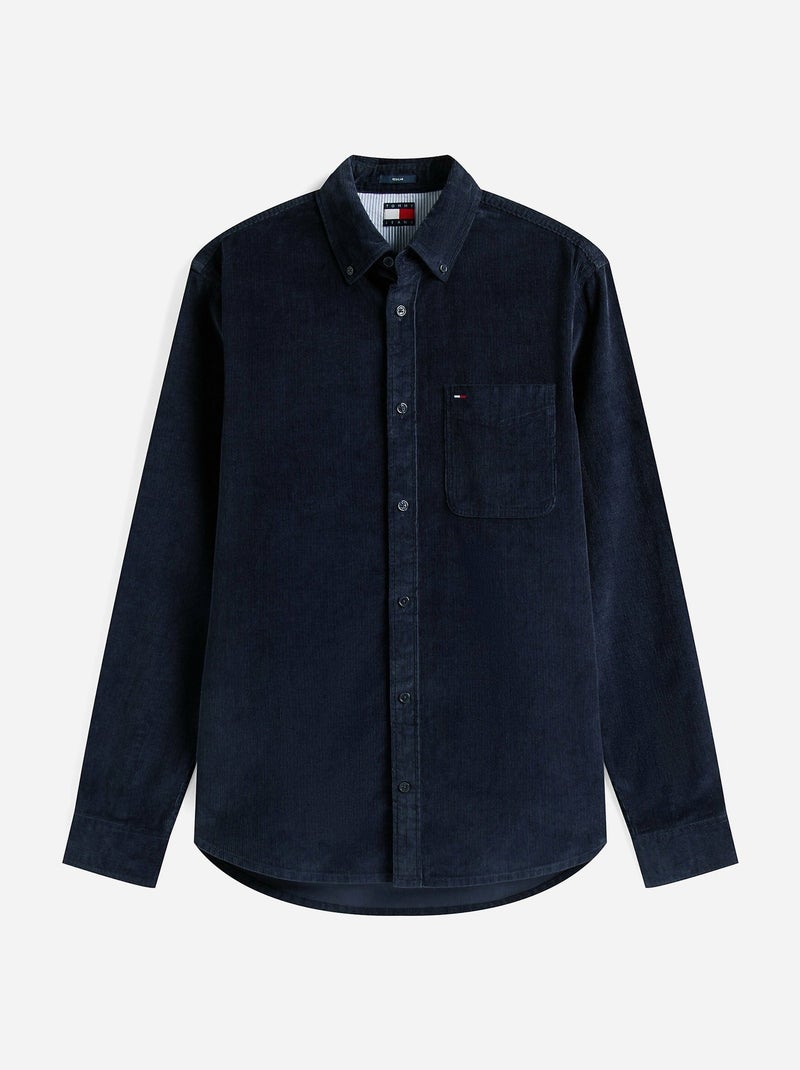 Chemise en velours côtelé - Tommy jeans Bleu - Kiabi