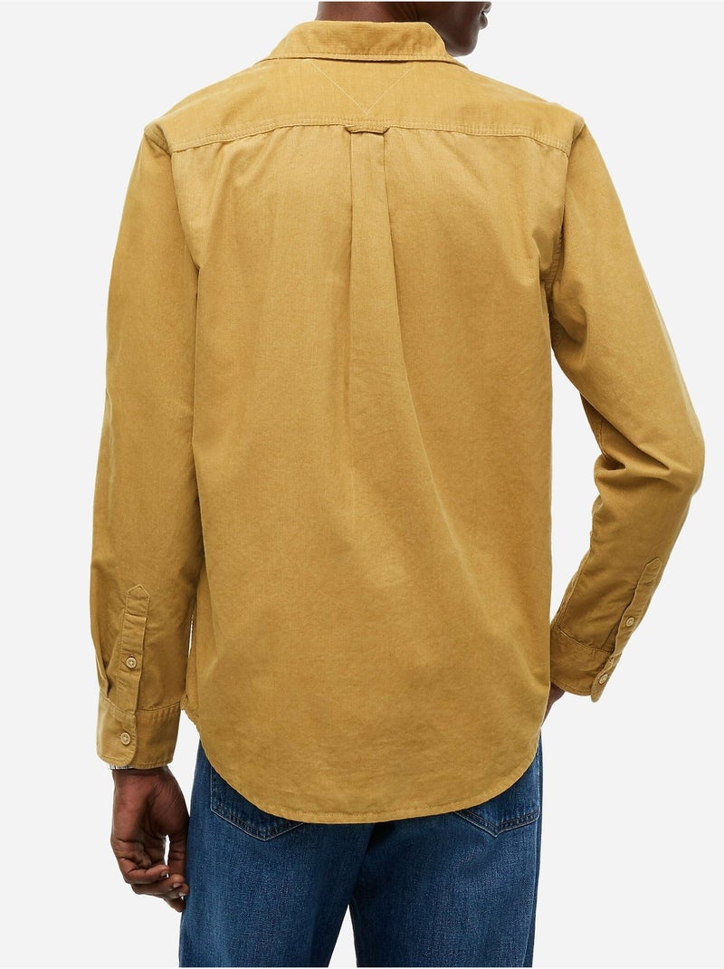 Chemise en velours côtelé - tommy jeans Jaune moutarde - Kiabi