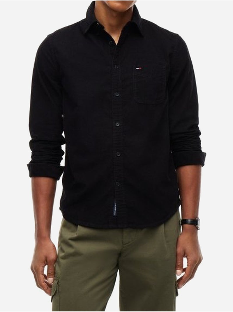 Chemise en velours côtelé - tommy jeans Noir - Kiabi