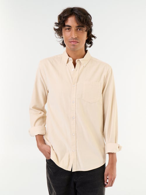 Chemise en velours côtelé - Kiabi Chemise en velours côtelé - Kiabi