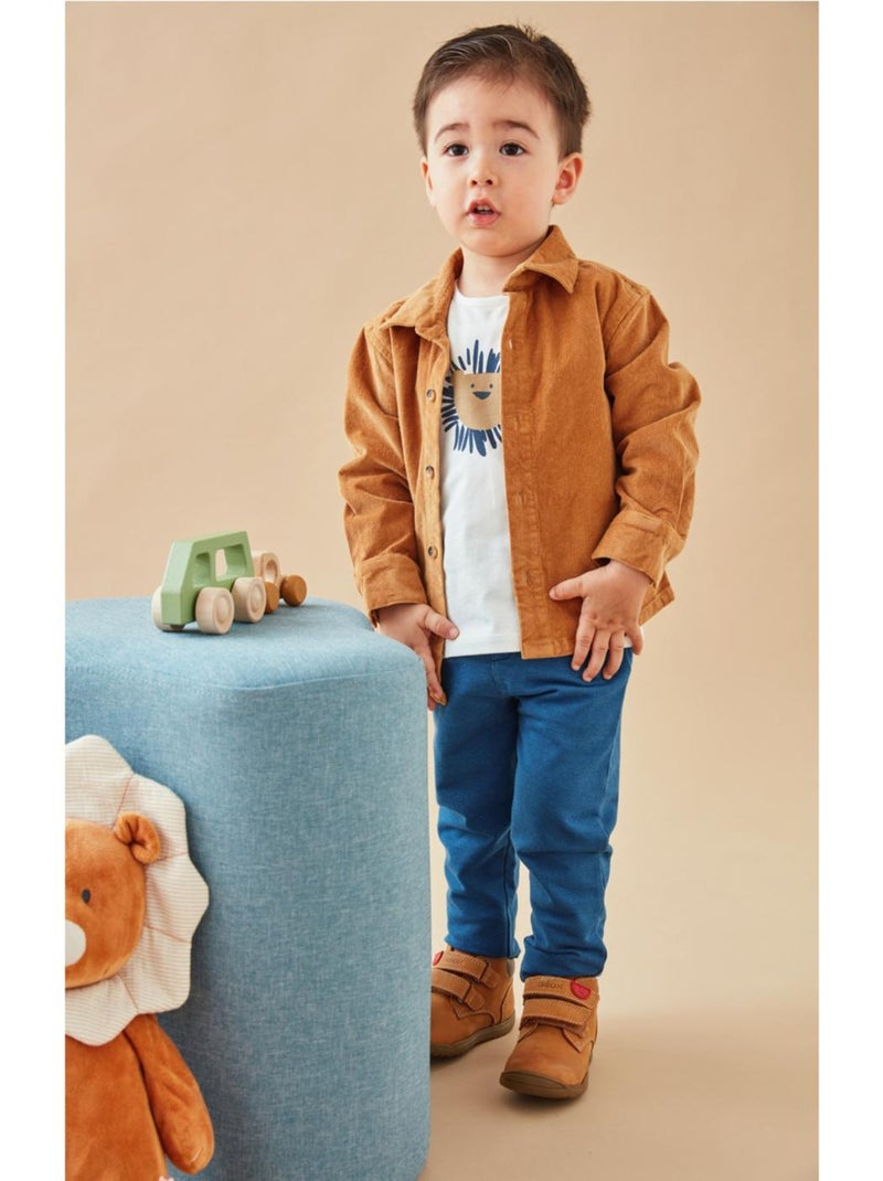 Chemise en velours côtelé, caramel Noukie's Marron - Kiabi