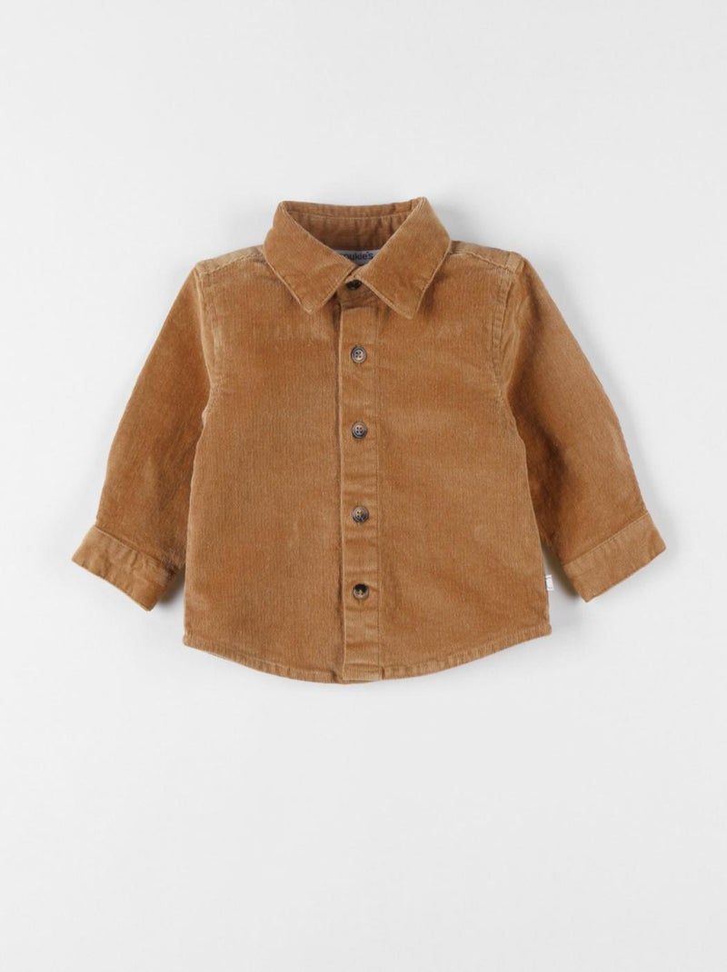 Chemise en velours côtelé, caramel Noukie's Marron - Kiabi