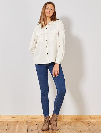 Chemise en velours côtelé - Kiabi