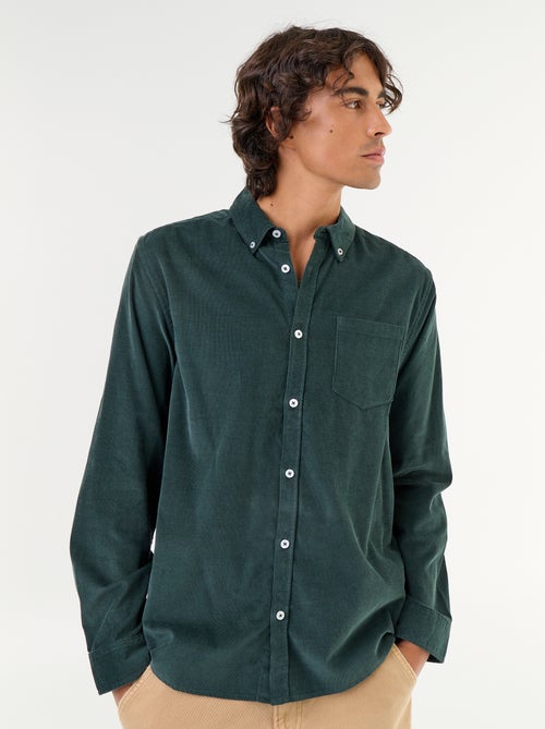 Chemise en velours côtelé - Kiabi Chemise en velours côtelé - Kiabi