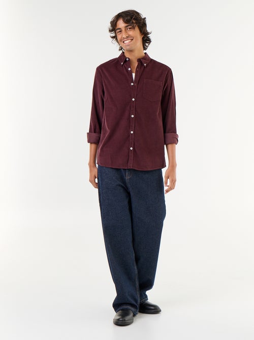 Chemise en velours côtelé - Kiabi Chemise en velours côtelé - Kiabi