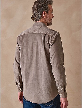 Chemise en velours homme