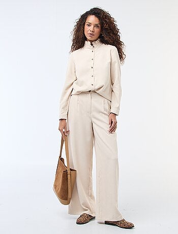 Chemise en velours unie