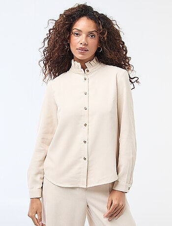 Chemise en velours unie