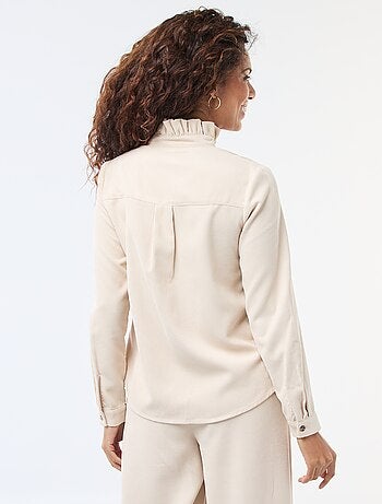 Chemise en velours unie