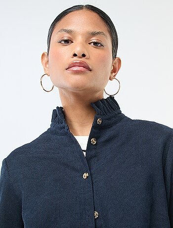 Chemise en velours unie