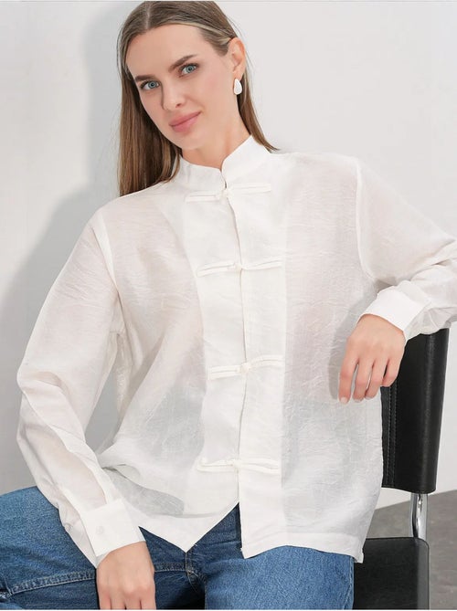 Chemise en viscose et nylon bdart - Kiabi Chemise en viscose et nylon bdart - Kiabi