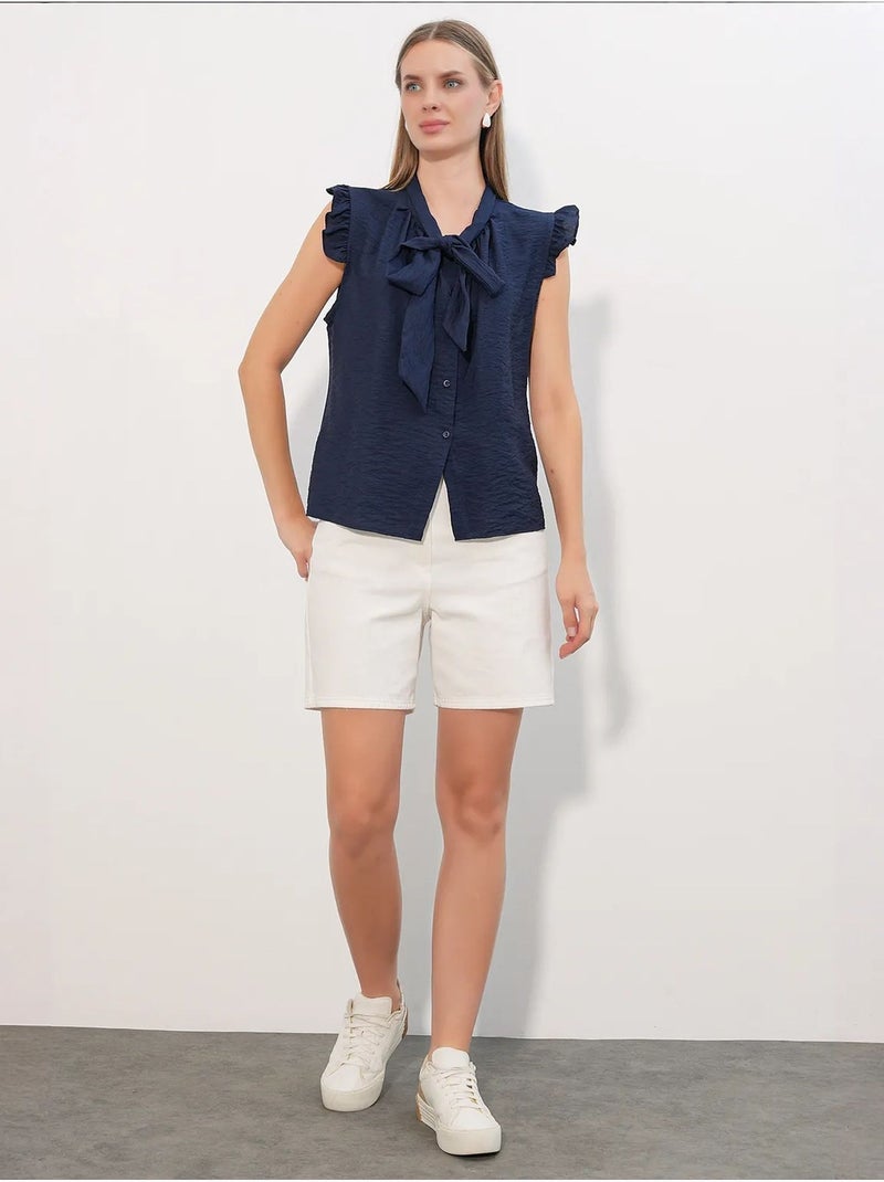 Chemise en viscose et nylon bdart Bleu marine - Kiabi